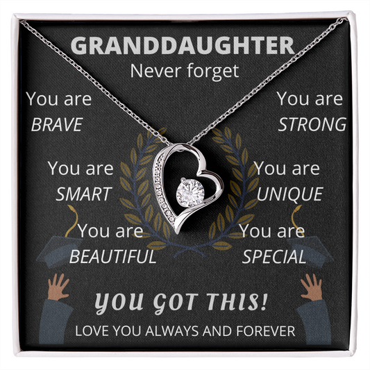 Granddaughter Graduation - Forever Love Necklace