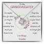 To my Granddaughter from Grandma - Love Knot Necklace