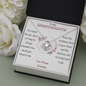 To my Granddaughter from Grandma - Love Knot Necklace
